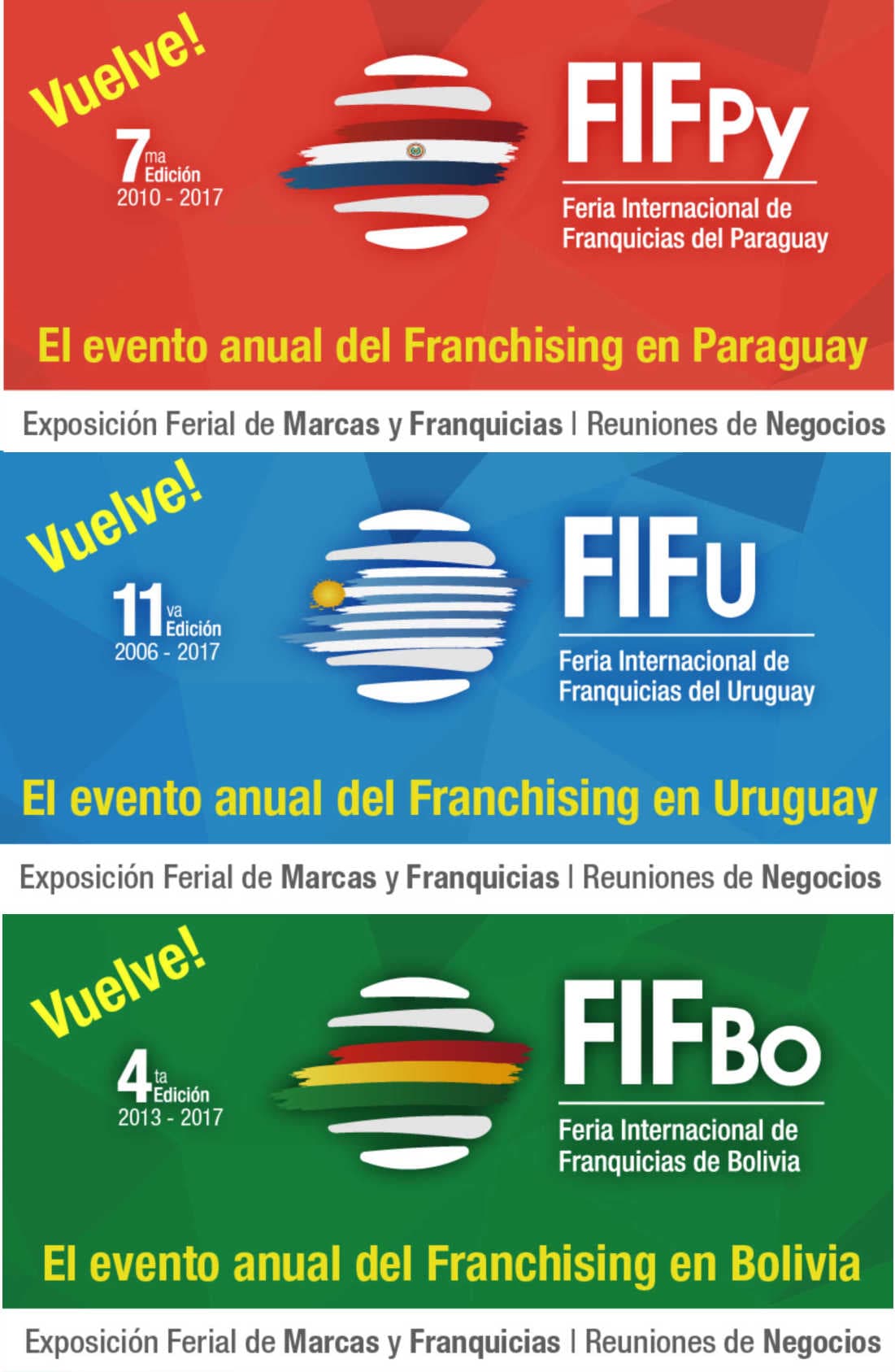 La Guía Argentina de Franquicias, en el Exterior.